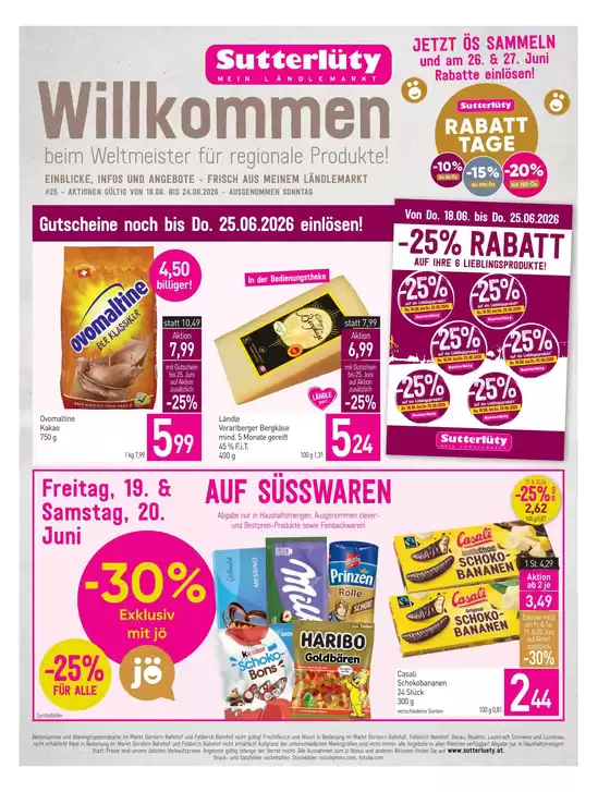 Sutterlüty Katalog | Sutterlüty flugblatt | 2026-06-18T00:00:00.000Z - 2026-06-27T00:00:00.000Z