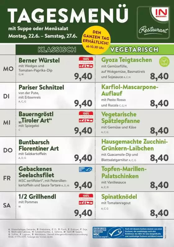 Interspar Restaurant Katalog | Große Auswahl an Angeboten | 2026-06-22T00:00:00.000Z - 2026-06-27T00:00:00.000Z