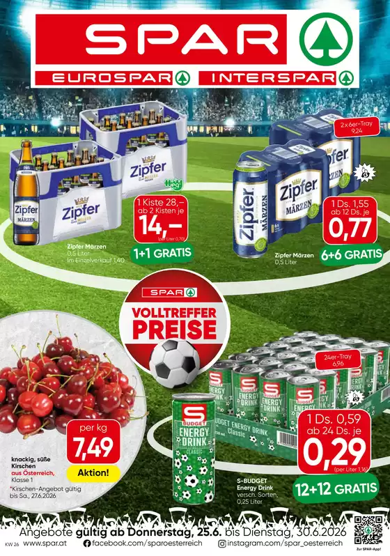 Spar Katalog | Exklusive Deals für unsere Kunden | 2026-06-25T00:00:00.000Z - 2026-06-30T00:00:00.000Z