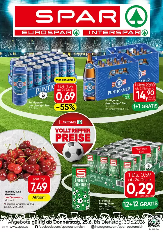 Eurospar Katalog in Bregenz | Attraktive Angebote entdecken | 2026-06-25T00:00:00.000Z - 2026-06-30T00:00:00.000Z