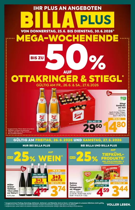 BILLA PLUS Katalog | BILLA PLUS FB KW26 2026 Wien | 2026-06-25T00:00:00.000Z - 2026-06-30T00:00:00.000Z