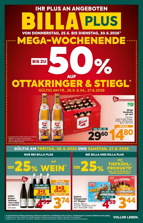 BILLA PLUS Flugblatt in Trofaiach | Attraktive Angebote entdecken | 2026-06-25T00:00:00.000Z - 2026-06-30T00:00:00.000Z
