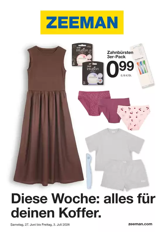 Zeeman Katalog | Zeeman Woche 27 Samstag 27. Juni bis Freitag 3. Juli 2026. | 2026-06-27T00:00:00.000Z - 2026-07-03T00:00:00.000Z