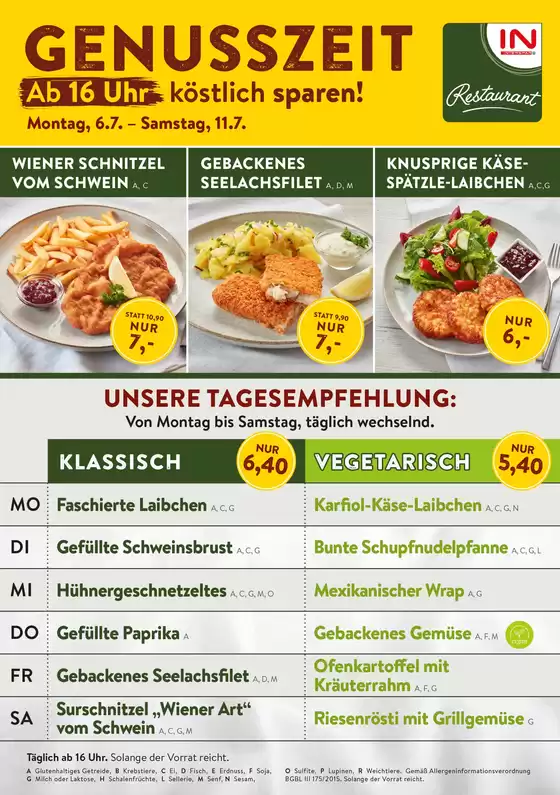 Interspar Restaurant Katalog | Happy hour kw28 | 2026-07-06T00:00:00.000Z - 2026-07-11T00:00:00.000Z