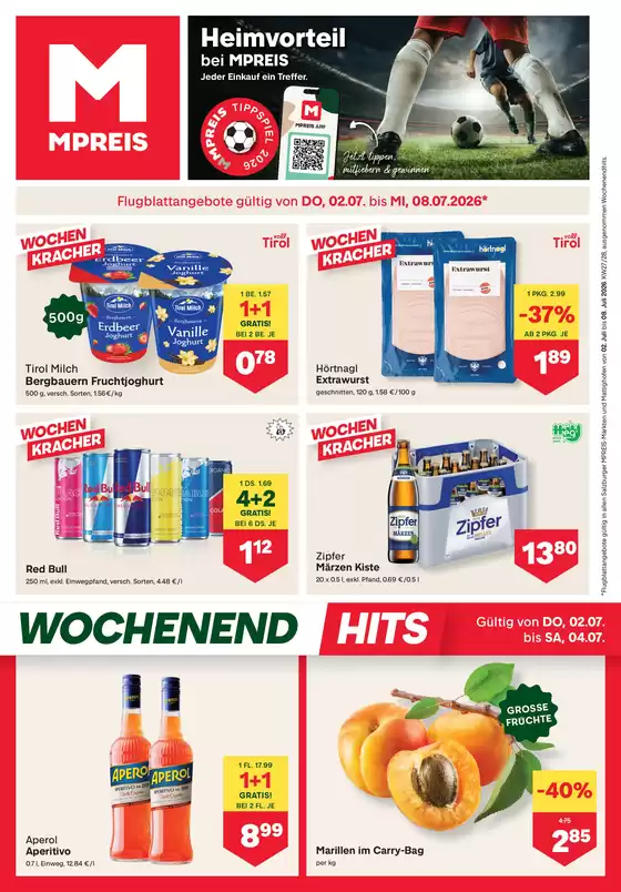 MPreis Katalog in Wien | FB KW27 2026 V | 2026-07-02T00:00:00.000Z - 2026-07-08T00:00:00.000Z