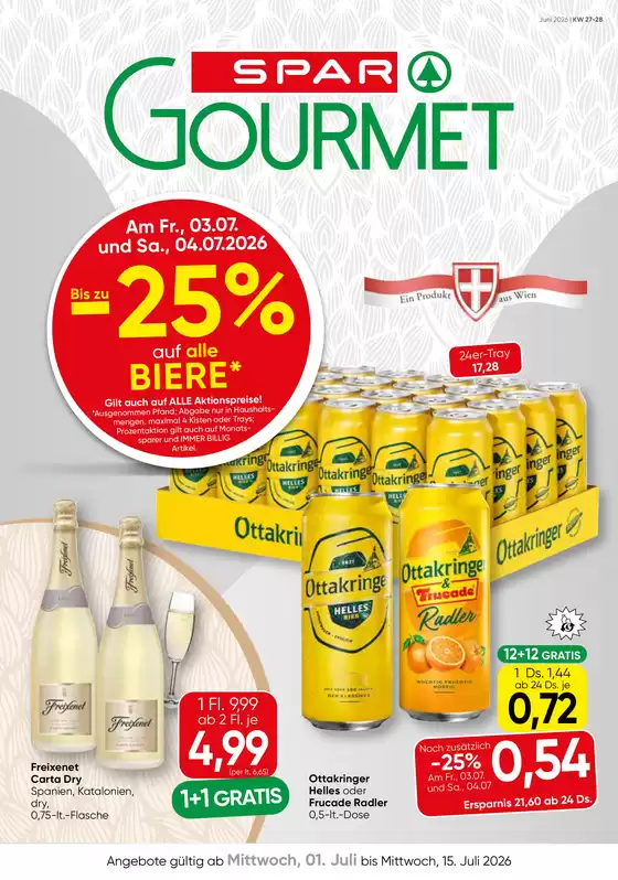 SPAR-Gourmet Flugblatt in  | SPAR-Gourmet flugblatt | 2026-07-01T00:00:00.000Z - 2026-07-15T00:00:00.000Z