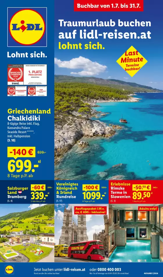 Lidl Flugblatt in Rappottenstein | Buchbar ab 1.7. | 2026-07-01T00:00:00.000Z - 2026-07-31T00:00:00.000Z