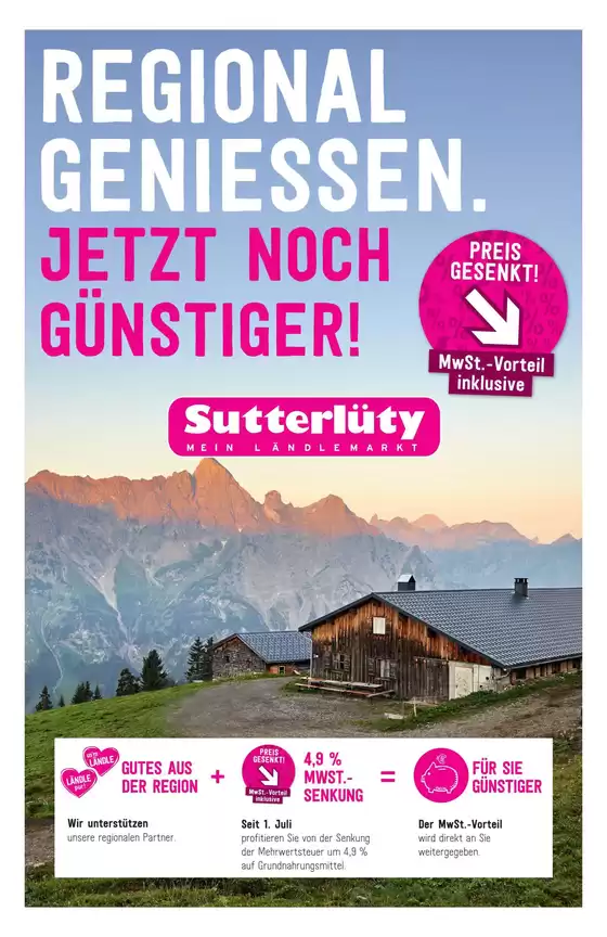 Sutterlüty Flugblatt in Rappottenstein | Sutterlüty flugblatt | 2026-07-01T00:00:00.000Z - 2026-07-15T00:00:00.000Z