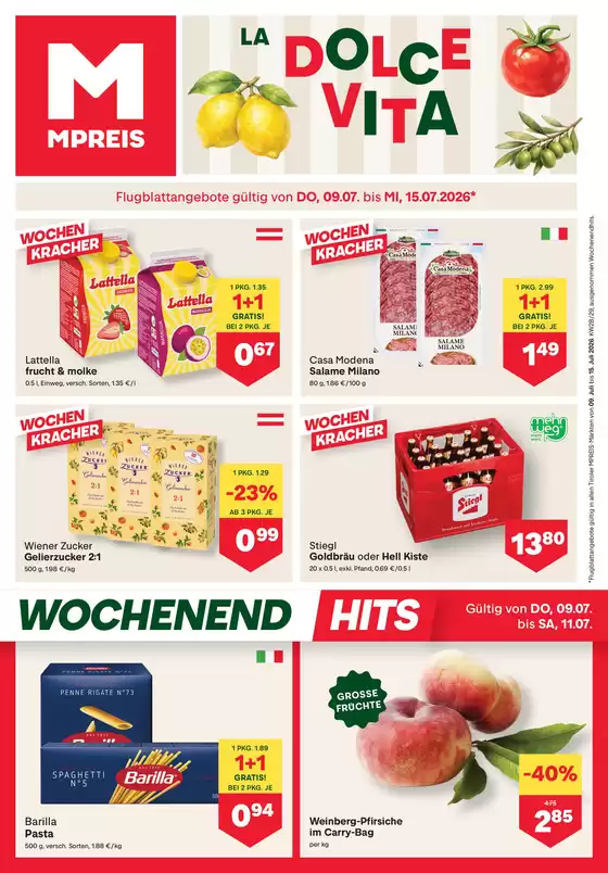 MPreis Flugblatt in Götzis | FB KW28 2026 tirol | 2026-07-09T00:00:00.000Z - 2026-07-15T00:00:00.000Z