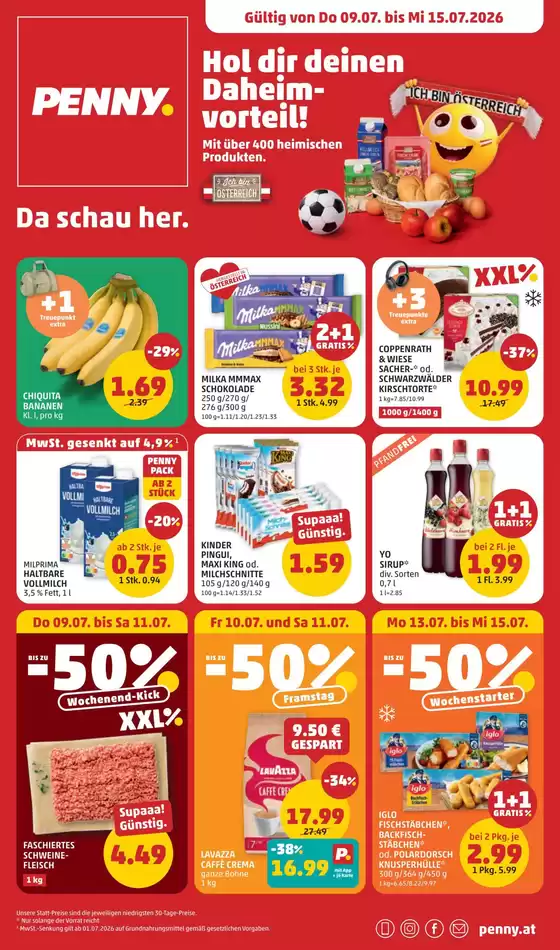 Penny Katalog | Unsere besten Deals für Sie | 2026-07-09T00:00:00.000Z - 2026-07-15T00:00:00.000Z