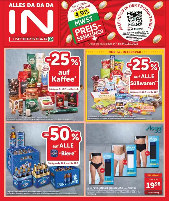 Interspar Katalog | Top-Angebote für alle Schnäppchenjäger | 2026-07-09T00:00:00.000Z - 2026-07-15T00:00:00.000Z