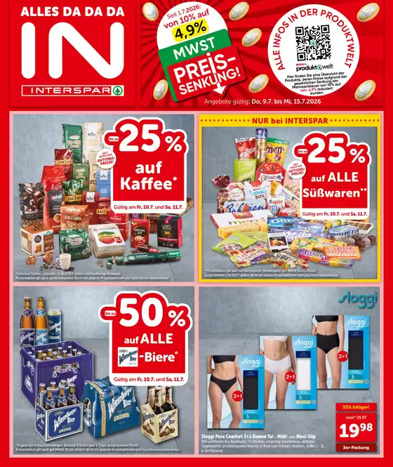 Interspar Katalog | Tolles Angebot für alle Kunden | 2026-07-09T00:00:00.000Z - 2026-07-15T00:00:00.000Z