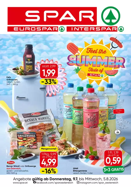 Spar Flugblatt in  | Attraktive Sonderangebote für alle | 2026-07-09T00:00:00.000Z - 2026-08-05T00:00:00.000Z