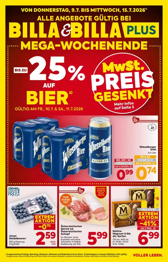 BILLA PLUS Flugblatt in Wiener Neustadt | BILLA FB KW28 2026 Wien | 2026-07-09T00:00:00.000Z - 2026-07-15T00:00:00.000Z