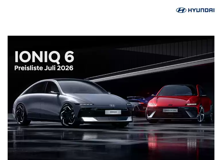 Hyundai Katalog | Hyundai ioniq 6 fl my26 kl | 2026-07-01T00:00:00.000Z - 2026-07-31T00:00:00.000Z