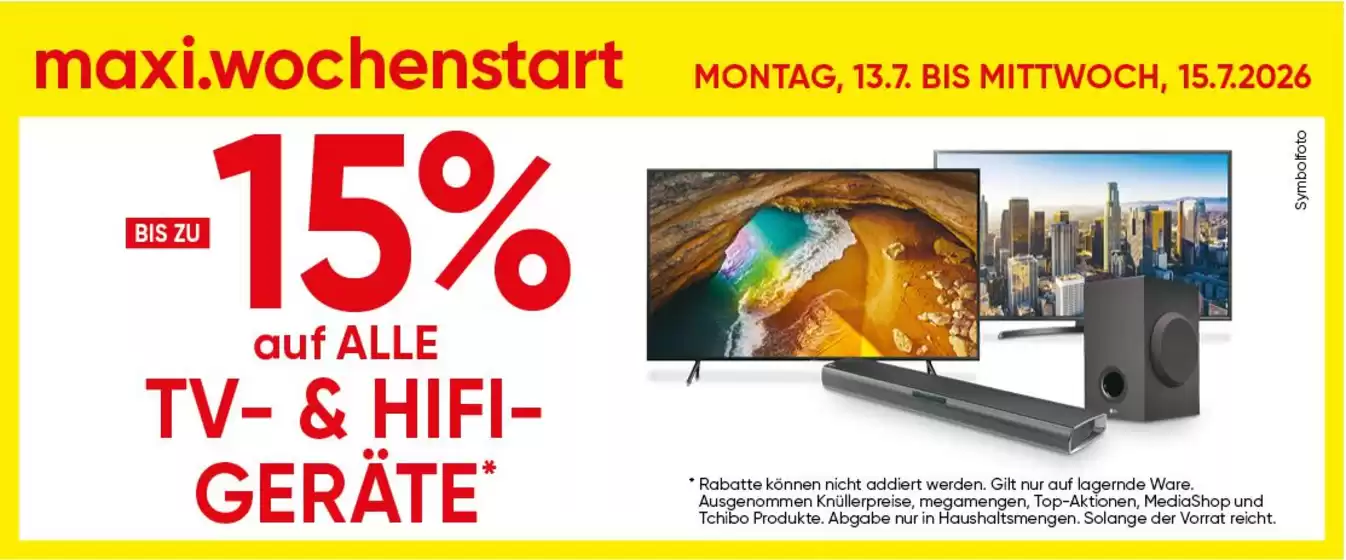 Maximarkt Katalog in Telfs | Unsere besten Deals für Sie | 2026-07-13T00:00:00.000Z - 2026-07-15T00:00:00.000Z