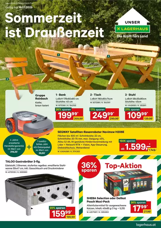 Lagerhaus Katalog in Dobersberg | Lagerhaus flugblatt juli anf 2026 | 2026-07-13T00:00:00.000Z - 2026-07-19T00:00:00.000Z