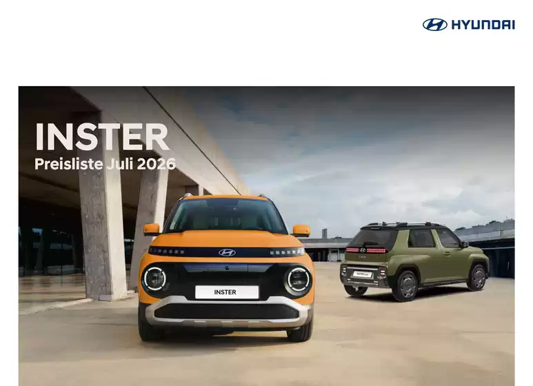 Hyundai Katalog | Hyundai inster preisblatt | 2026-07-01T00:00:00.000Z - 2026-07-31T00:00:00.000Z