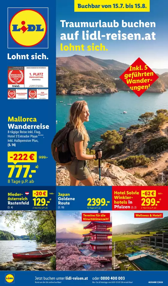 Lidl Reisen Katalog in Perg | Buchbar ab 15.7. | 2026-07-15T00:00:00.000Z - 2026-08-15T00:00:00.000Z