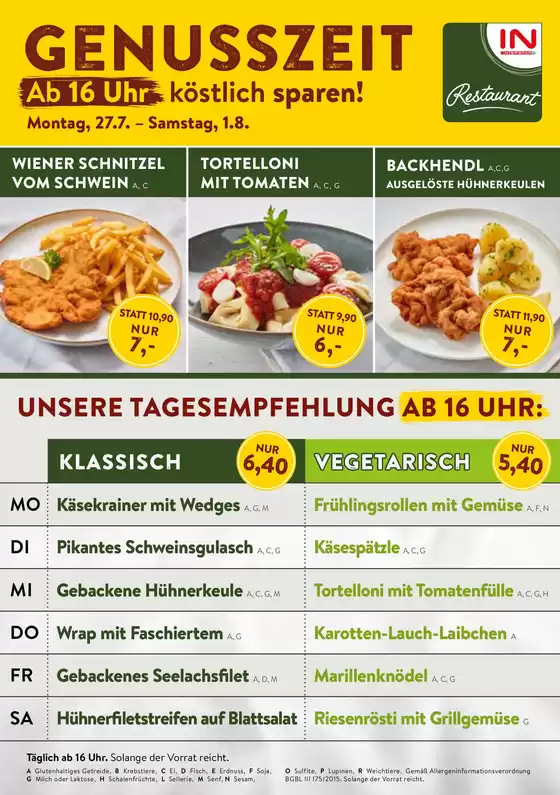 Interspar Restaurant Katalog | Happy hour kw31 | 2026-07-27T00:00:00.000Z - 2026-08-01T00:00:00.000Z