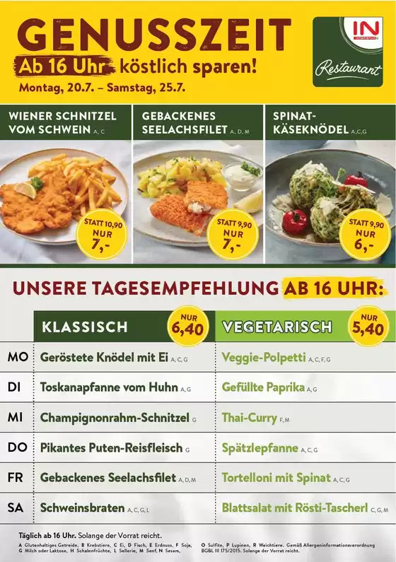 Interspar Restaurant Katalog | Sonderangebote für Sie | 2026-07-20T00:00:00.000Z - 2026-07-25T00:00:00.000Z