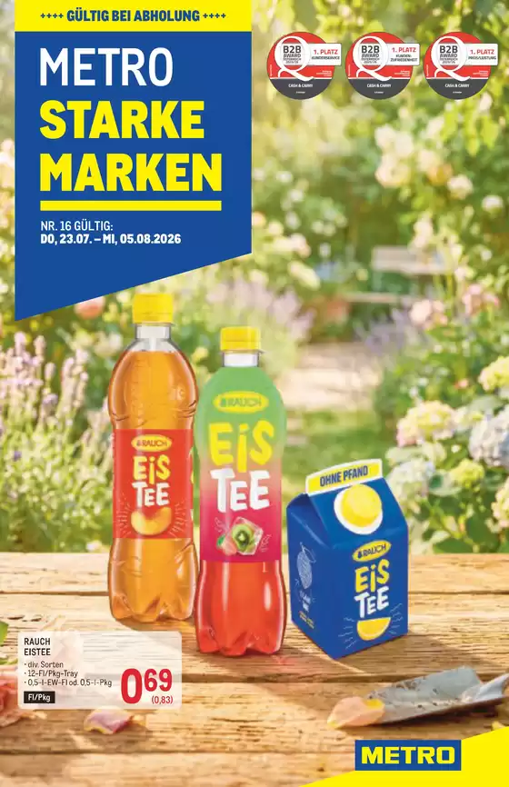 Metro Flugblatt in Wiener Neustadt | Starke Marken | 2026-07-23T00:00:00.000Z - 2026-08-05T00:00:00.000Z