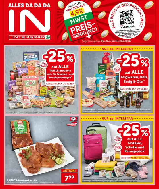 Interspar Katalog | Online-Flugblatt Oberoesterreich KW 30 | 2026-07-23T00:00:00.000Z - 2026-07-29T00:00:00.000Z