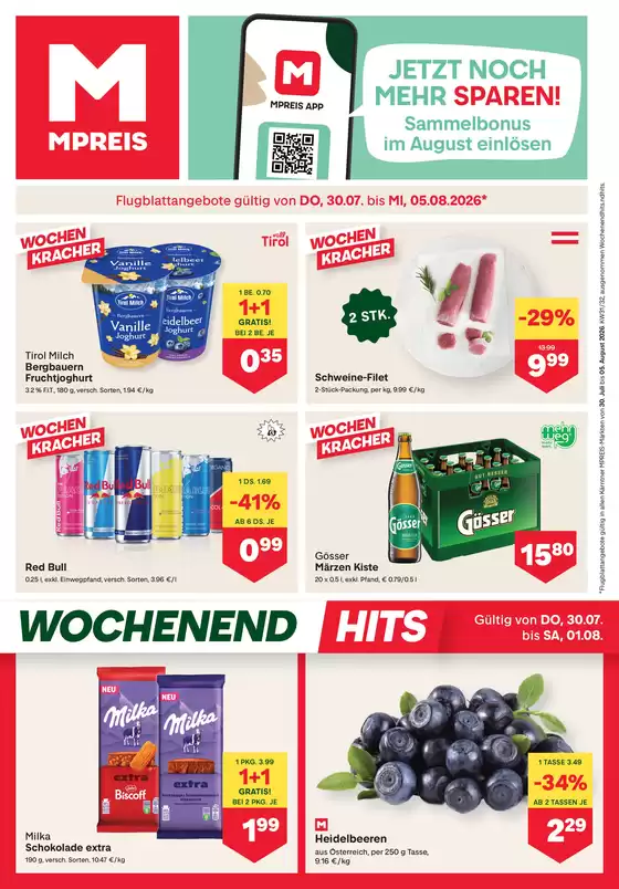 MPreis Katalog | FB KW31 2026 K rnten | 2026-07-30T00:00:00.000Z - 2026-08-05T00:00:00.000Z