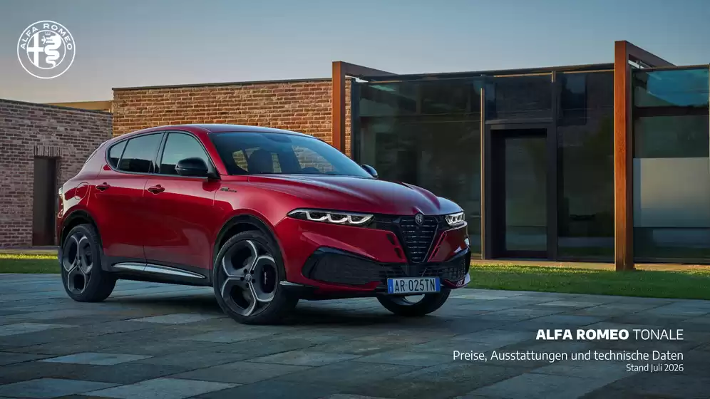 Alfa Romeo Katalog | Preisliste Tonale | 2026-07-28T00:00:00.000Z - 2026-08-11T00:00:00.000Z