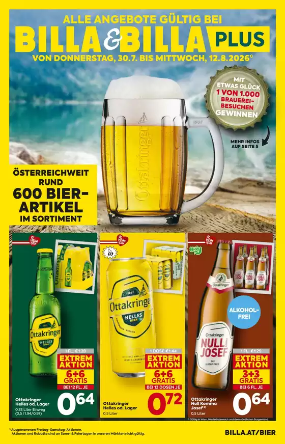 BILLA PLUS Katalog in Reisenberg | BILLA FB Bier Beileger KW31 2026 Wien | 2026-07-30T00:00:00.000Z - 2026-08-12T00:00:00.000Z