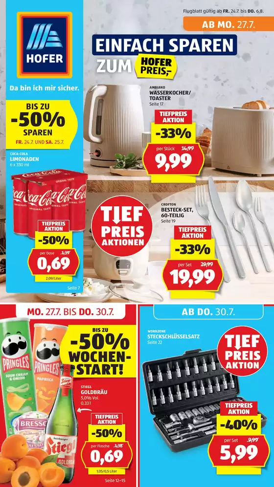 Hofer Katalog | Gültig ab Fr. 24.7. bis Do. 30.7. | 2026-07-24T00:00:00.000Z - 2026-07-30T00:00:00.000Z