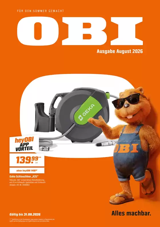 OBI Katalog | FÜR DEN SOMMER GEMACHT | 2026-07-31T00:00:00.000Z - 2026-08-31T00:00:00.000Z