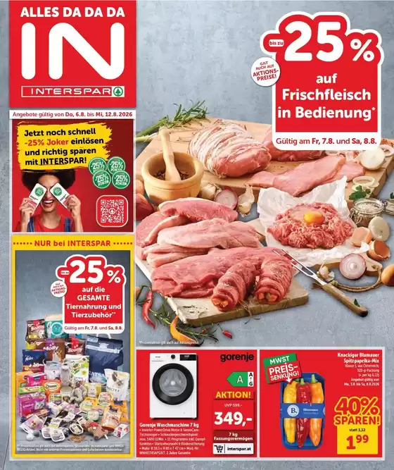 Interspar Flugblatt in Mistelbach | Online-Flugblatt Burgenland Nord KW 32 | 2026-08-07T00:00:00.000Z - 2026-08-08T00:00:00.000Z