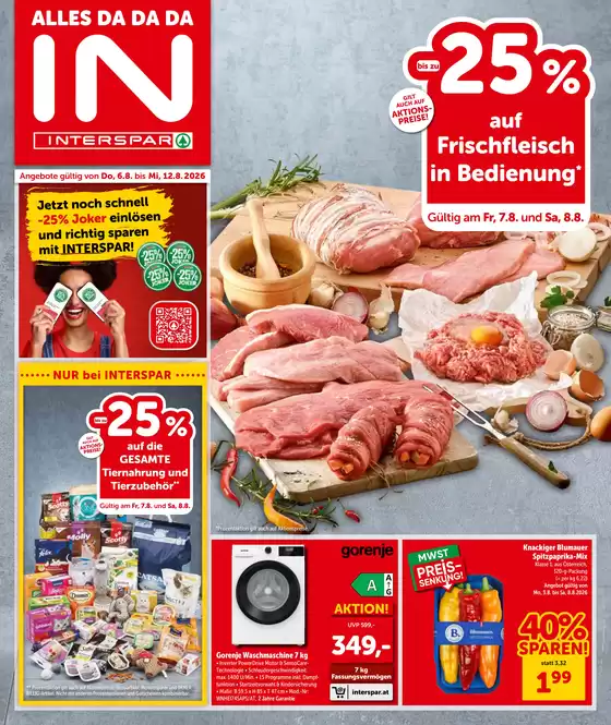 Interspar Flugblatt in Mistelbach | Online-Flugblatt Wien KW 32 | 2026-08-07T00:00:00.000Z - 2026-08-08T00:00:00.000Z