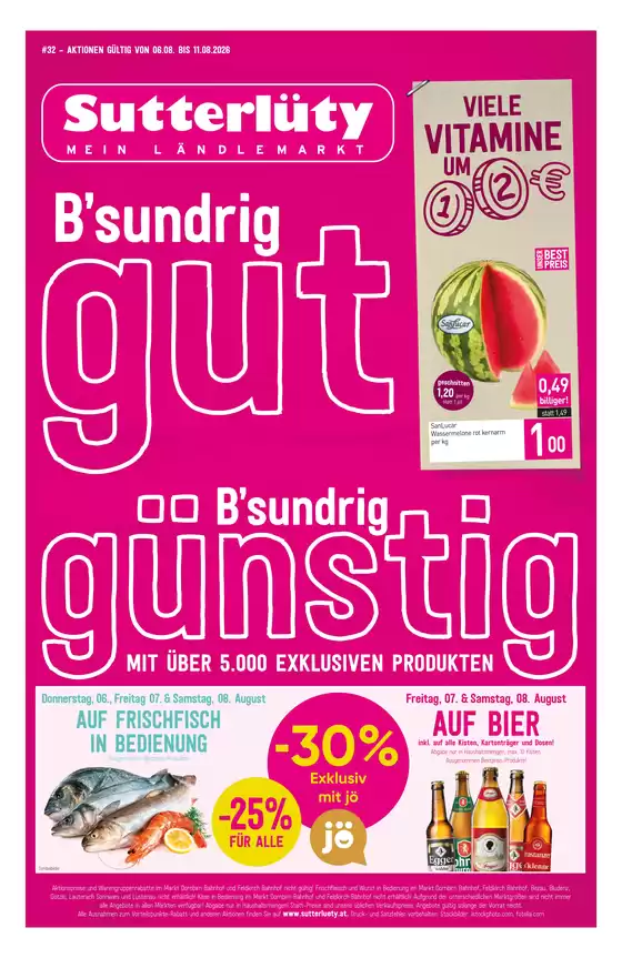 Sutterlüty Katalog | FB KW32 2026 12er A3 RZ | 2026-08-06T00:00:00.000Z - 2026-08-11T00:00:00.000Z