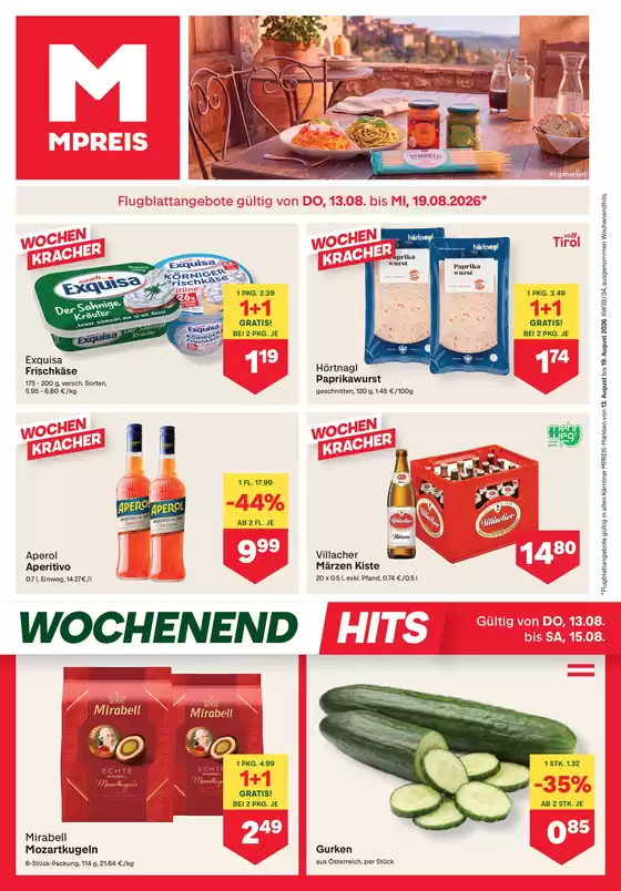 MPreis Katalog in Strasshof an der Nordbahn | FB KW33 2026 K rnten | 2026-08-13T00:00:00.000Z - 2026-08-19T00:00:00.000Z