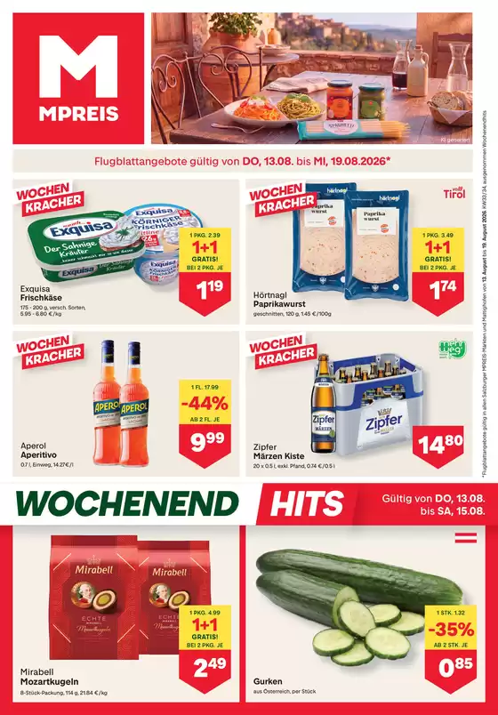 MPreis Flugblatt in Raaba-Grambach | FB KW33 2026 O | 2026-08-13T00:00:00.000Z - 2026-08-19T00:00:00.000Z