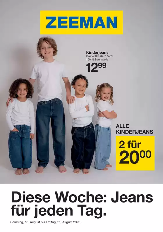 Zeeman Katalog | Zeeman Woche 34 Samstag 15. August bis Freitag 21. August 2026. | 2026-08-15T00:00:00.000Z - 2026-08-21T00:00:00.000Z