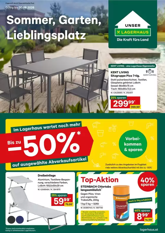 Lagerhaus Graz Land Katalog | Lagerhaus Graz Land flugblatt | 2026-08-17T00:00:00.000Z - 2026-08-30T00:00:00.000Z