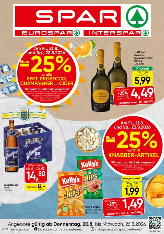 Spar Flugblatt in Murau | Flugblatt KW 34 | 2026-08-20T00:00:00.000Z - 2026-08-26T00:00:00.000Z