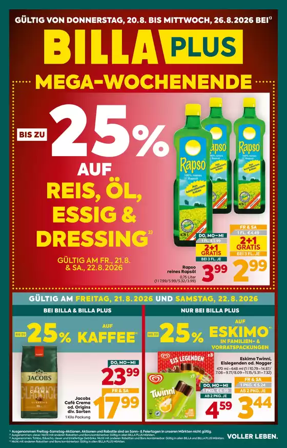 BILLA PLUS Katalog in Innsbruck | Exklusive Deals und Schnäppchen | 2026-08-20T00:00:00.000Z - 2026-08-26T00:00:00.000Z