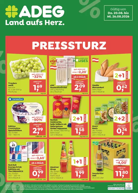 ADEG Katalog in Pettenbach | ADEG flugblatt | 2026-08-20T00:00:00.000Z - 2026-08-26T00:00:00.000Z