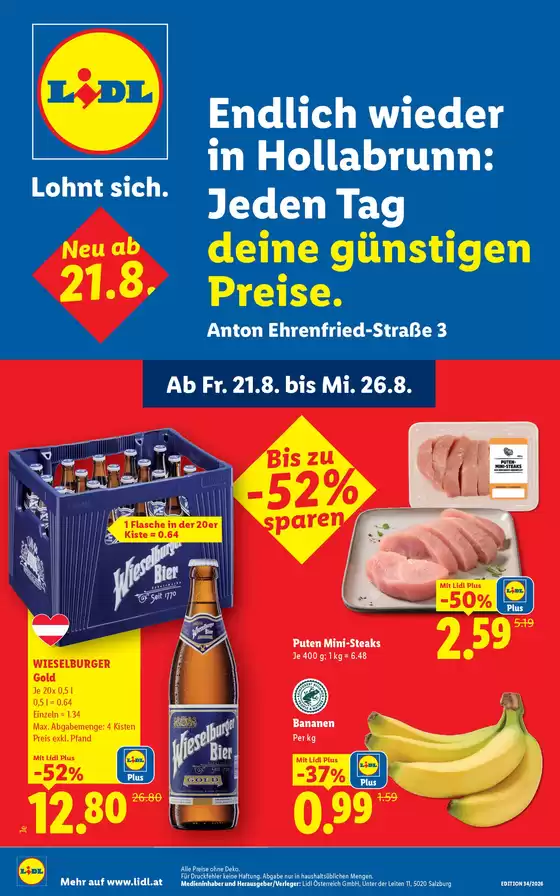 Lidl Katalog in Hirtenberg | Lohnt sich. | 2026-08-21T00:00:00.000Z - 2026-08-26T00:00:00.000Z