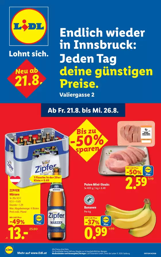 Lidl Katalog in Kautzen | Lohnt sich. | 2026-08-21T00:00:00.000Z - 2026-08-26T00:00:00.000Z