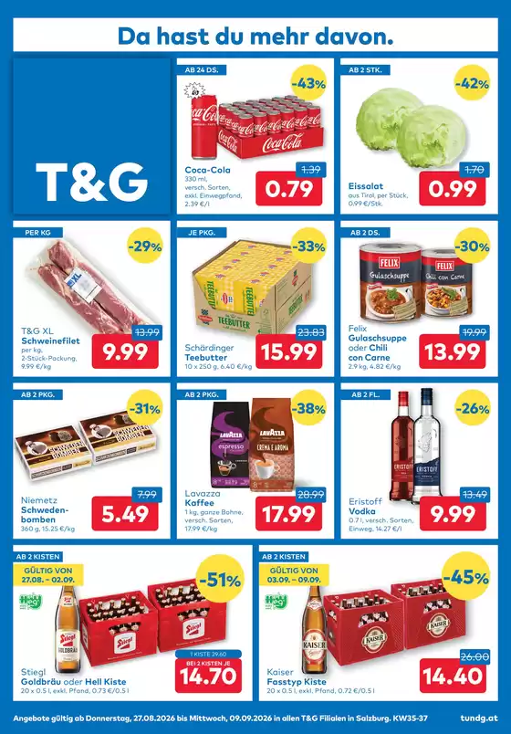 T&G Katalog | TG flugblatt Salzburg. | 2026-08-27T00:00:00.000Z - 2026-09-09T00:00:00.000Z