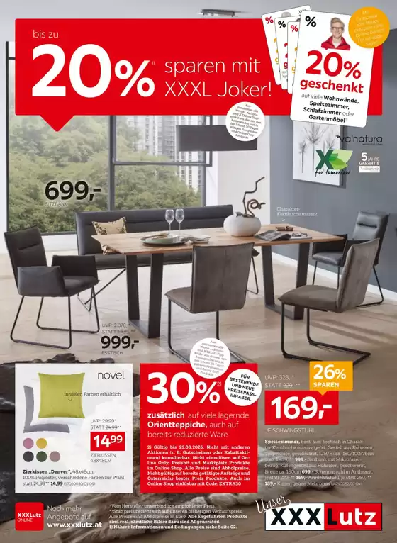 XXXLutz Katalog | Unsere besten Schnäppchen | 2026-08-25T00:00:00.000Z - 2026-09-01T00:00:00.000Z
