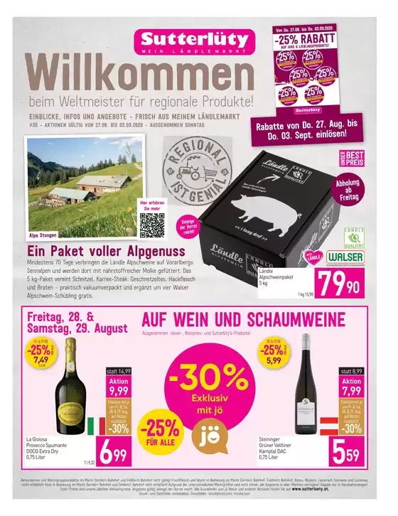 Sutterlüty Katalog | Sutterlüty flugblatt | 2026-08-27T00:00:00.000Z - 2026-09-03T00:00:00.000Z
