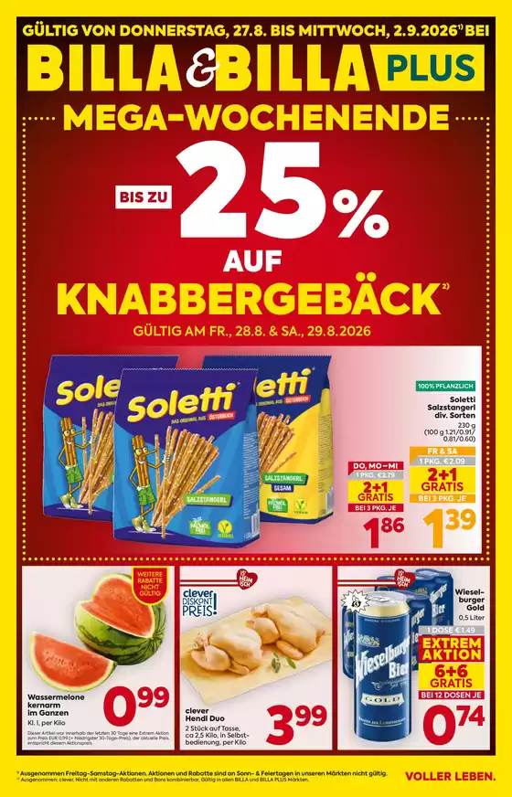 Billa Katalog | BILLA FB KW35 2026 Wien | 2026-08-27T00:00:00.000Z - 2026-09-02T00:00:00.000Z