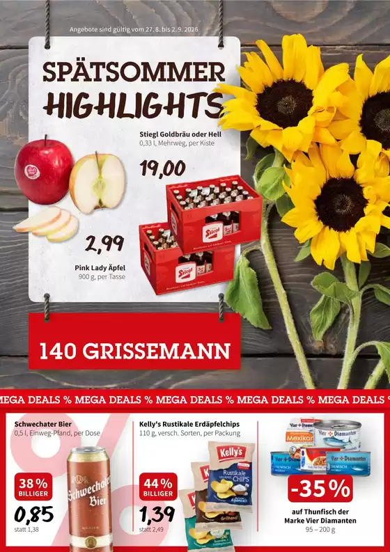 Der Grissemann Katalog | Der Grissemann flugblatt | 2026-08-27T00:00:00.000Z - 2026-09-02T00:00:00.000Z