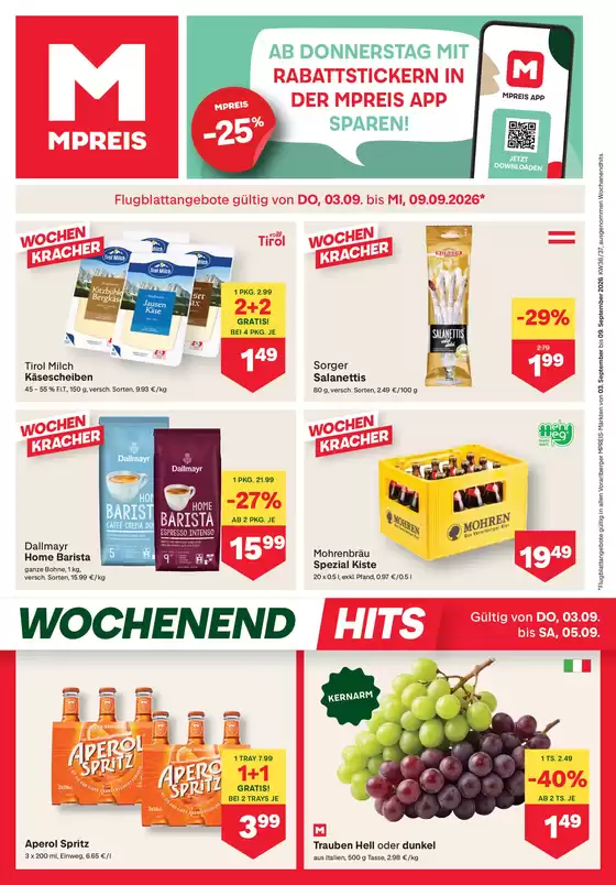 MPreis Katalog | FB KW36 2026 Tirol | 2026-09-03T00:00:00.000Z - 2026-09-09T00:00:00.000Z